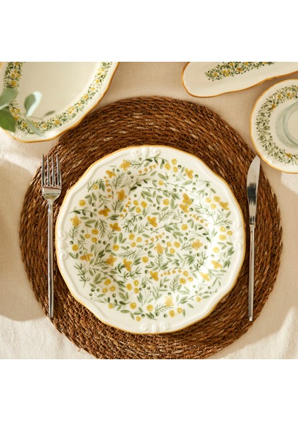 Loren Stoneware 26 Parça 6 Kişilik Kahvaltı Takımı Sarı modelleri