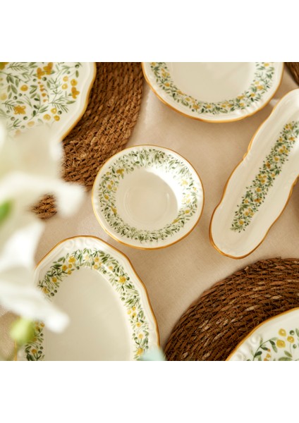 Loren Stoneware 26 Parça 6 Kişilik Kahvaltı Takımı Sarı fırsatları
