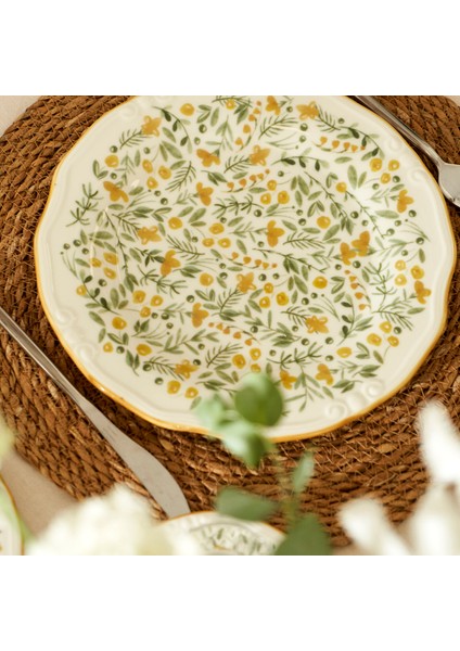 Loren Stoneware 26 Parça 6 Kişilik Kahvaltı Takımı Sarı indirimleri