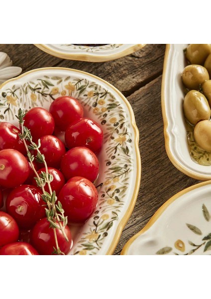 Loren Stoneware 26 Parça 6 Kişilik Kahvaltı Takımı Sarı