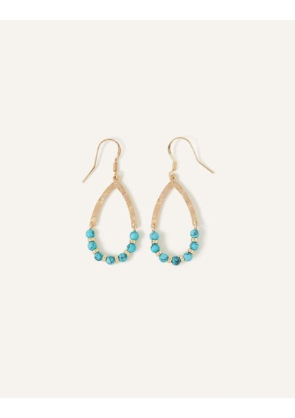 Turq Bead Teardrop E Turquoıse fırsatları