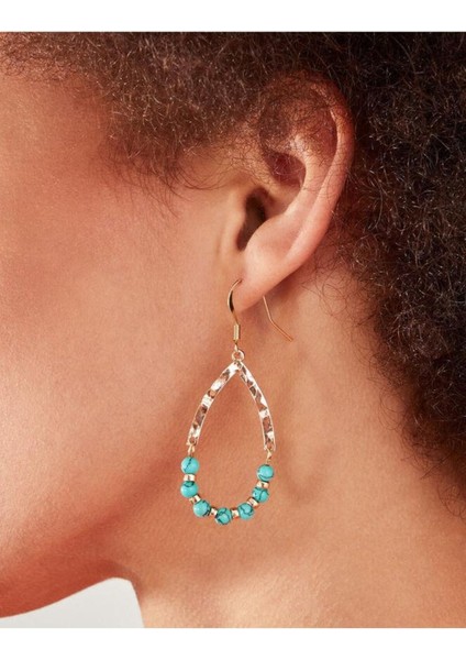 Turq Bead Teardrop E Turquoıse indirimleri