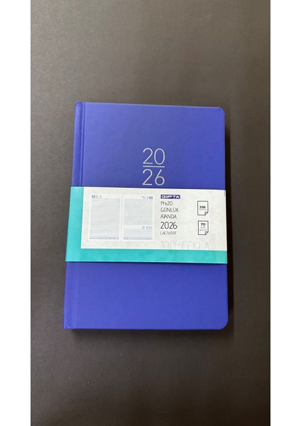 Ajanda 2026 Ajanda 100-ECK 14X20 Günlük Ajanda Lacivert