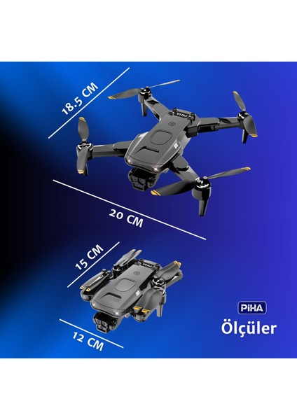 S85 Free Pro – 2 Batarya, 40 Dakika Uçuş, 1080P Çift Esc Kamera, Fırçasız Motorlu Drone