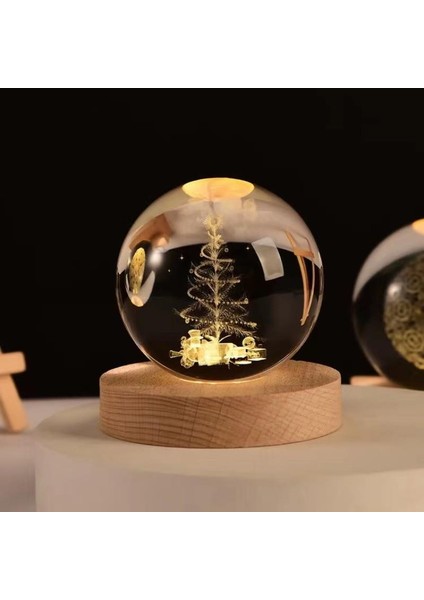 Ağaç Renk Değiştiren Işıklı Cam Küre 6cm fiyatları