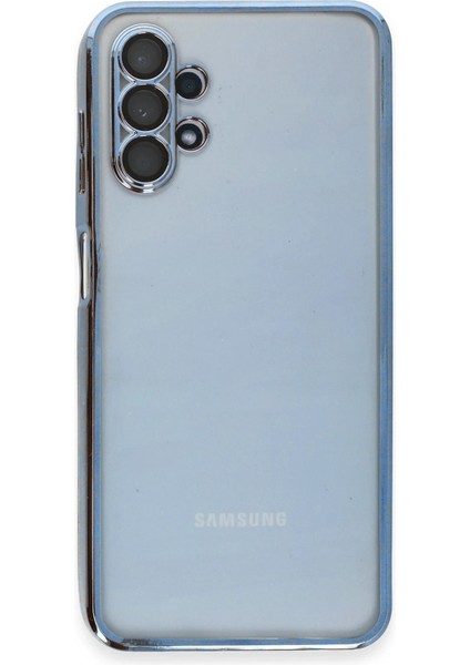 Samsung Galaxy A13 4g Crystal Shield Lensli Silikon (Lens Protector / Kamera Koruyucu Kılıf) - Açık Mavi fiyatları