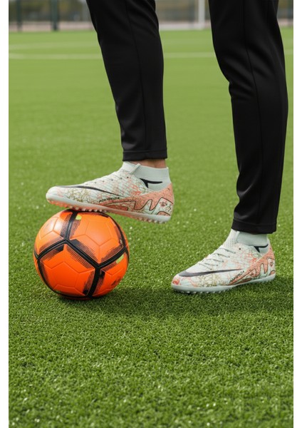 Su Yeşili Çoraplı Unisex Halı Saha Ayakkabısı Air 600 G