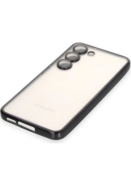 Samsung Galaxy S23 Plus Crystal Shield Lensli Silikon (Lens Protector / Kamera Koruyucu Kılıf) - Siyah fırsatları