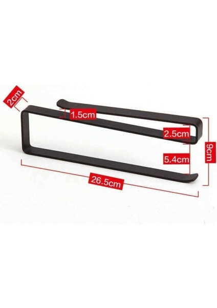 Siyah Renkli Çok Amaçlı Kağıt Havlu, Fincan ve Kupa Askısı indirimleri