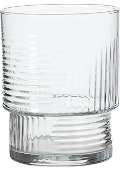 Şeffaf 3'lü Stackable Bardak Seti, 325 Ml, Şık ve Pratik Kullanım Için Ideal