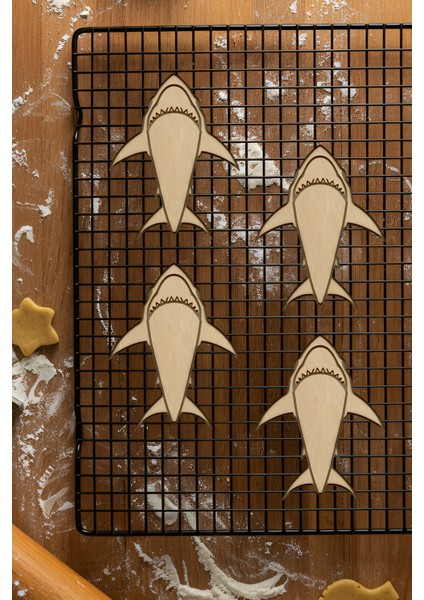 Köpekbalığı Kurabiye Kalıbı, Hamur Şekillendirici, Bisküvi Kalıbı, Kolay Kesim Ucu fiyatları