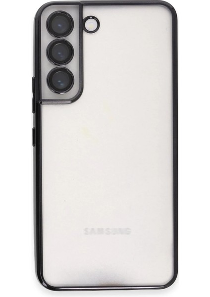 Samsung Galaxy S22 Crystal Shield Lensli Silikon (Lens Protector / Kamera Koruyucu Kılıf) - Siyah fiyatları