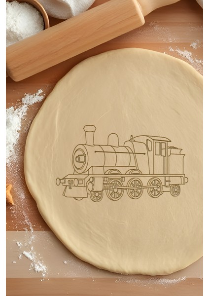 Tren Kurabiye Kalıbı, Hamur Şekillendirici, Bisküvi Kalıbı, Kolay Kesim Ucu