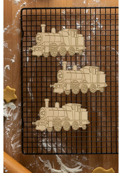 Tren Kurabiye Kalıbı, Hamur Şekillendirici, Bisküvi Kalıbı, Kolay Kesim Ucu fiyatları