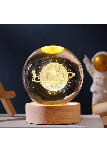 Gezegen Renk Değiştiren Işıklı Cam Küre 8cm fiyatları
