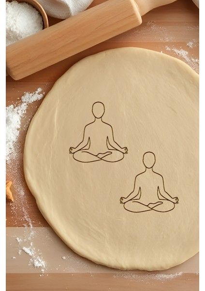 Yoga Kurabiye Kalıbı, Hamur Şekillendirici, Bisküvi Kalıbı, Kolay Kesim Ucu