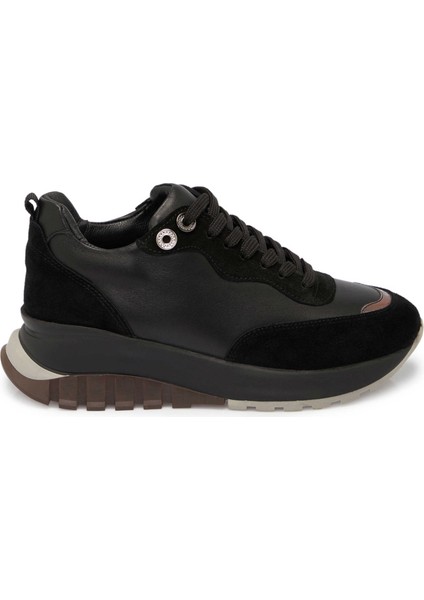 Siyah Deri Kadın Sneaker - K24S1AY67537-A23 modelleri