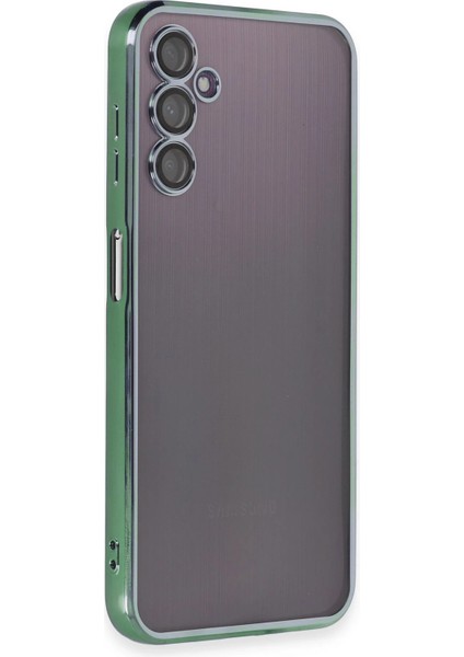 Samsung Galaxy A14 4g Crystal Shield Lensli Silikon (Lens Protector / Kamera Koruyucu Kılıf) - Yeşil indirimleri