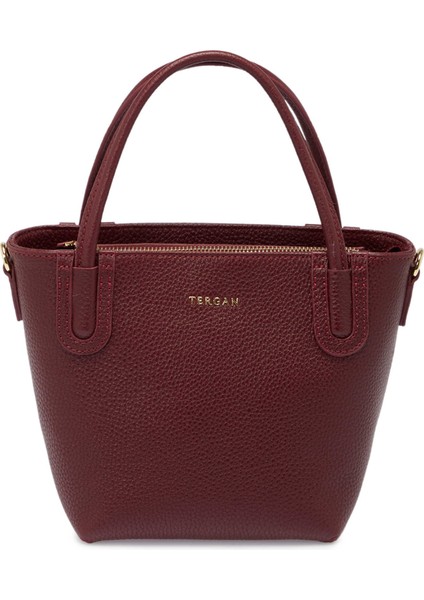 Bordo Hakiki Deri Kadın El Çantası - S25Y1BC80360-M71