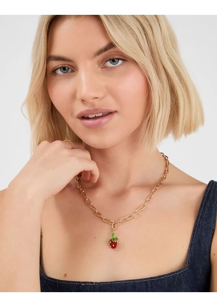 Boncuklu Çilek Charm Kırmızı modelleri
