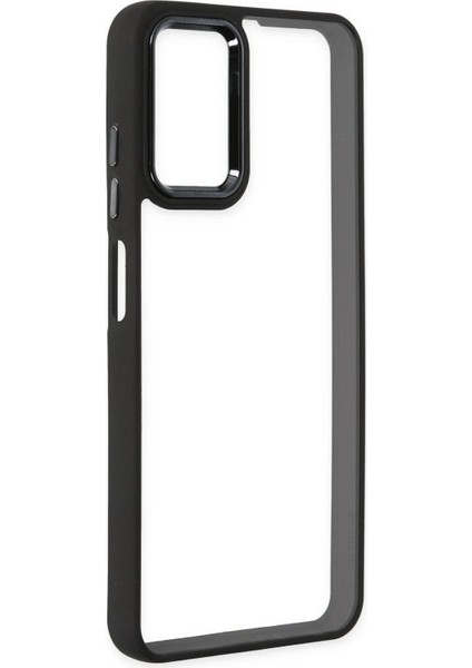 Samsung Galaxy M13 Elegant Clear Case (Şeffaf Kılıf) - Stylish Protective Cover - Siyah fırsatları