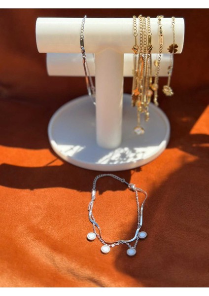 Gümüş Renk Çelik Bileklik modelleri