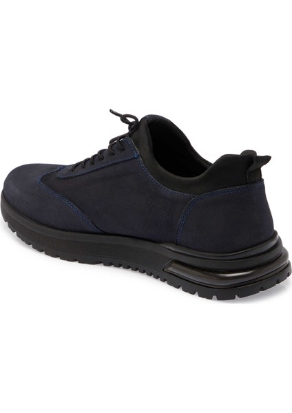 Lacivert Hakiki Nubuk Deri Erkek Sneaker - E24S1AY57028-C39 fiyatları