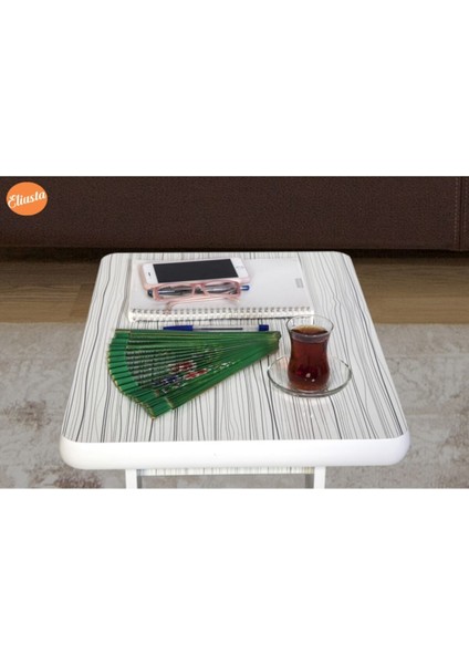 Tekerlekli C Yan Sehpa Ofis Sehpası Laptop Sehpası Mdf Koltuk Yanı Sehpa fırsatları
