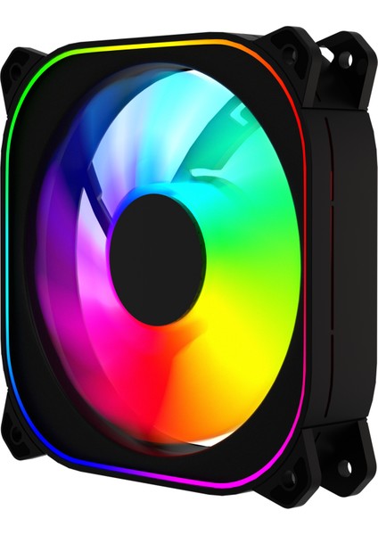 HF120 Slientforce 120MM Argb Üçlü Siyah Kasa Fanı