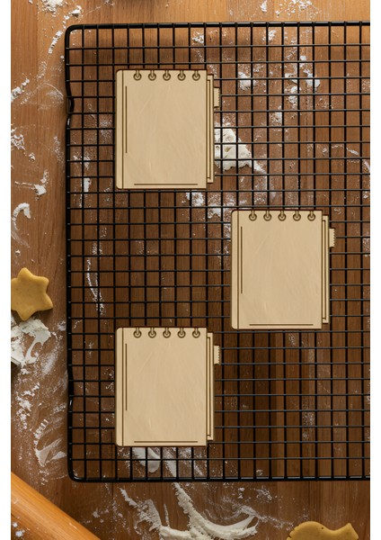 Ajanda Kurabiye Kalıbı, Hamur Şekillendirici, Bisküvi Kalıbı, Kolay Kesim Ucu fiyatları