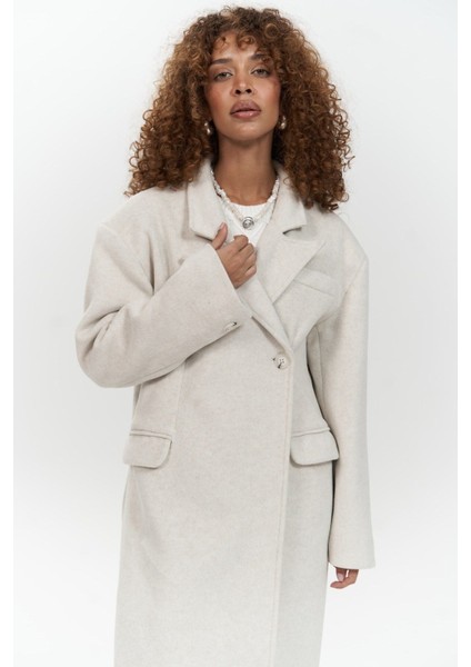 Ophelia Bej Masculine Kaban