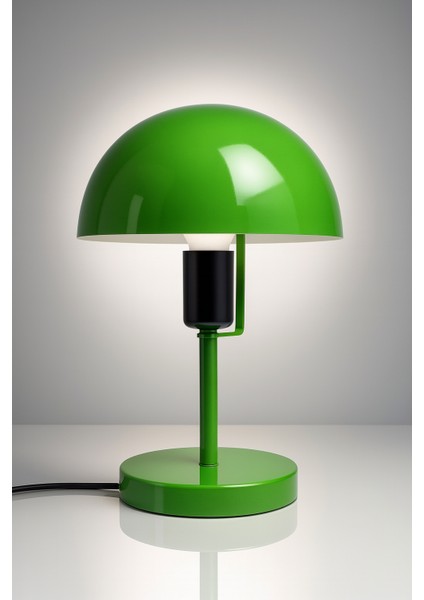 Modern Yeşil Metal Masa Lambası – Mantar Başlıklı Dekoratif Masa ve Komodin Lambası fiyatları