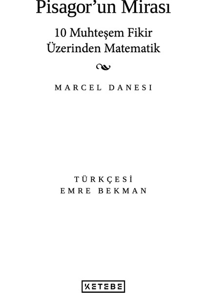 Pisagor’un Mirası - Marcel Danesi modelleri