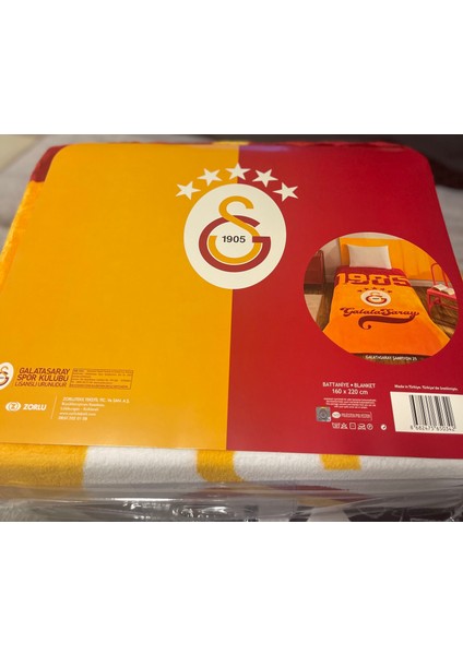 Taç Lisanslı Galatasaray 5 Yıldız Yeni Sezon Tek Kişilik Battaniye modelleri