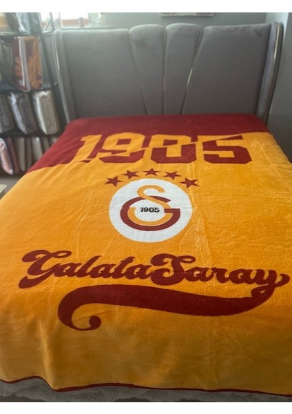 Taç Lisanslı Galatasaray 5 Yıldız Yeni Sezon Tek Kişilik Battaniye indirimleri