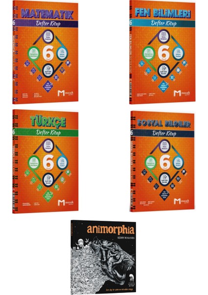 2026 Mozaik Yayınları 6. Sınıf Tüm Dersler Defter Kitap Seti (5 Kitap)