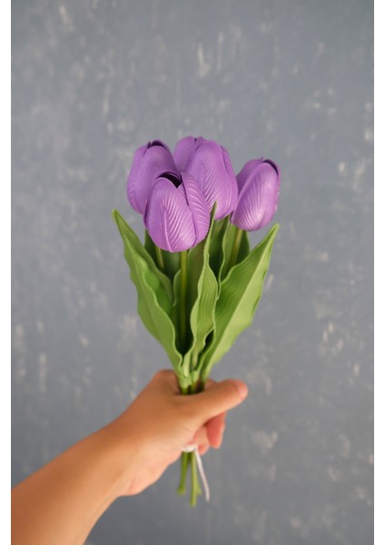 Mor 5’li Lale Demet