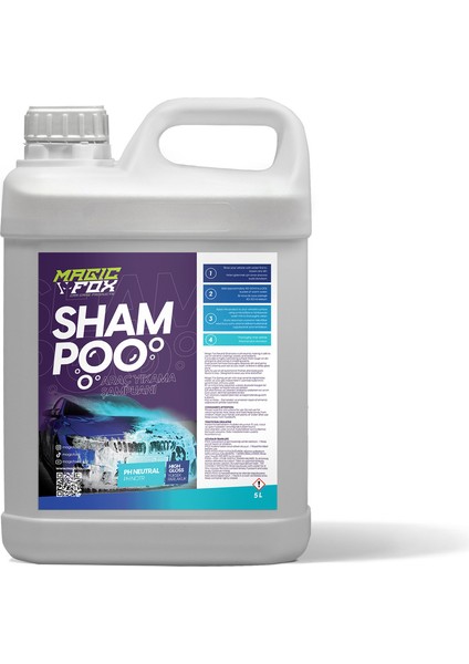 Ph Nötr Oto Şampuanı 5 Lt | Ppf & Seramik Kaplı Araçlar Için Özel Formül