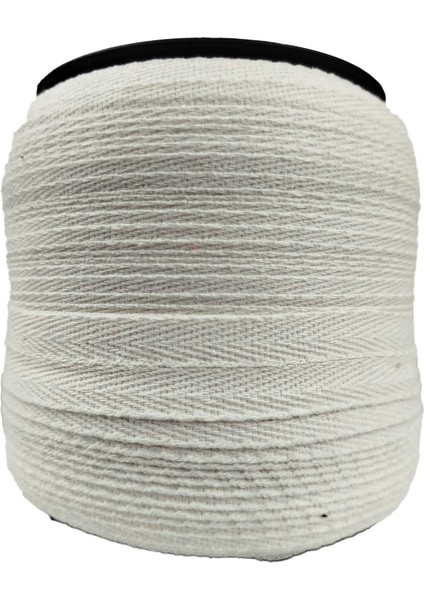 Ekstrafor Şerit Ham Pamuklu Dar Dokuma Balıksırtı 1 cm En 200 M Mont Kaban Kenarı Hobi Dikiş Malzemesi