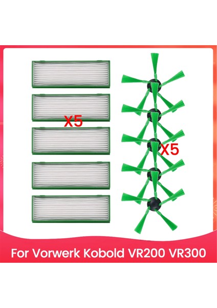 Vorwerk Kobold VR200 VR300 Yedek Parçaları Yan Fırça Hepa Filtresi Verimli Ev Temizlik Aksesuarları (Yurt Dışından)