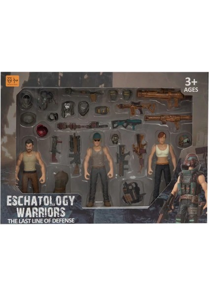 3 Figürlü ve Aksesuarlı Komando Seti