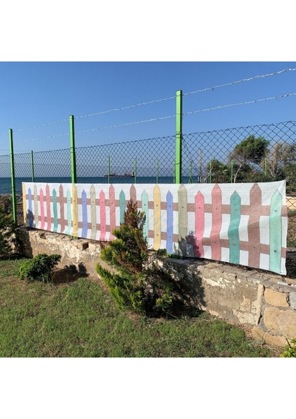 Baskılı Balkon Çit Filesi 1m x 5m Model C - Cırt Kelepçe Hediyeli fırsatları