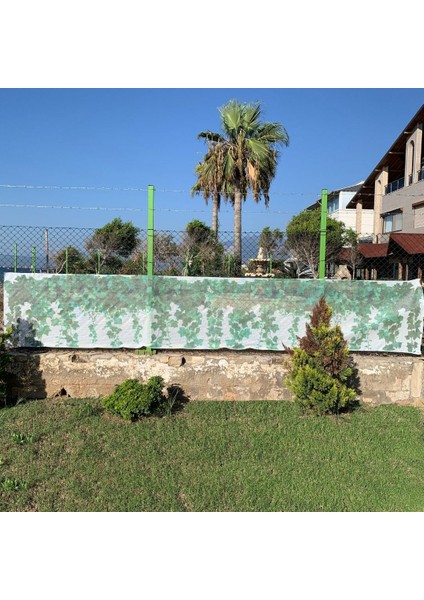 Baskılı Balkon Çit Filesi 1m x 5m Model D - Cırt Kelepçe Hediyeli