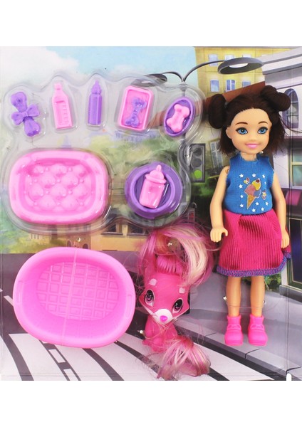 Baonier Kız Bebek Evcil Hayvan Seti