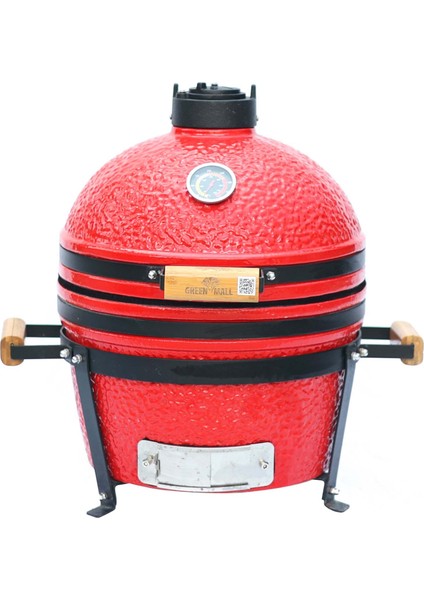 Seramik Mangal 40 cm Kırmızı