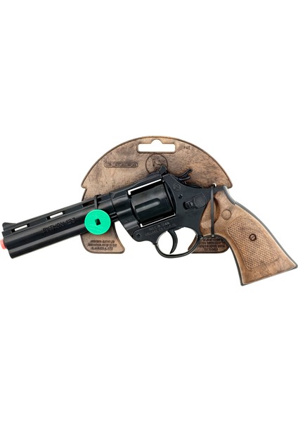 Gonher Revolver 12'li Uzun Namnulu Siyah Metal Polis Koleksiyon Tabancası