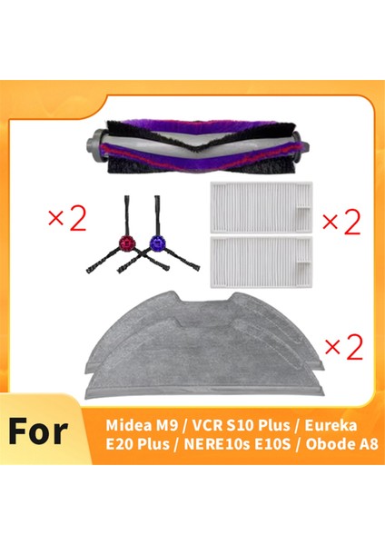 Midea M9 / Vcr S10 Plus / Eureka E20 Plus / NERE10S E10S / Obode A8 Süpürge Makinesi Aksesuarları (Yurt Dışından) fiyatları