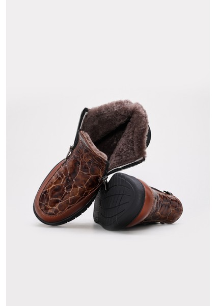 Hakiki Deri Kürklü Kadın Klasik Bot 583KZA2602 modelleri