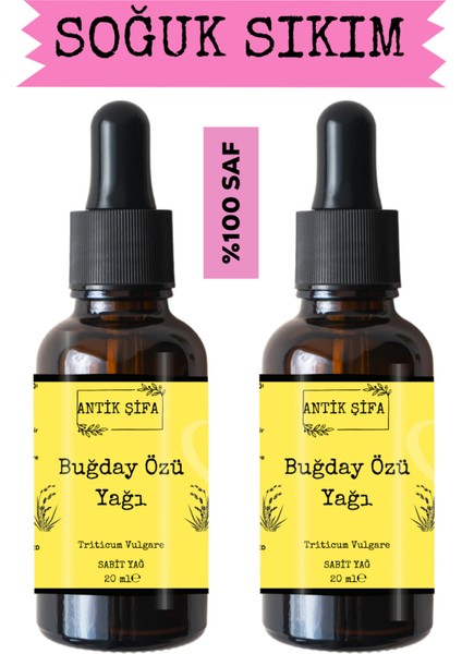 %100 Saf Buğday Özü Yağı - (2 x 20 Ml)