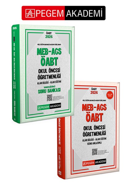Pegem Akademi 2026 Meb Ags Öabt Okul Öncesi Öğretmenliği Alan Bil